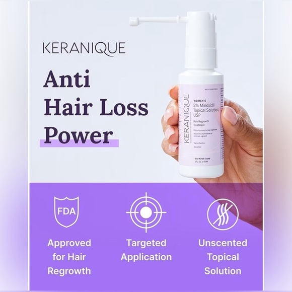Keranique Hair Regrowth Treatment for Women - 2% Minoxidil for Hair Growth - Picture 2 of 7